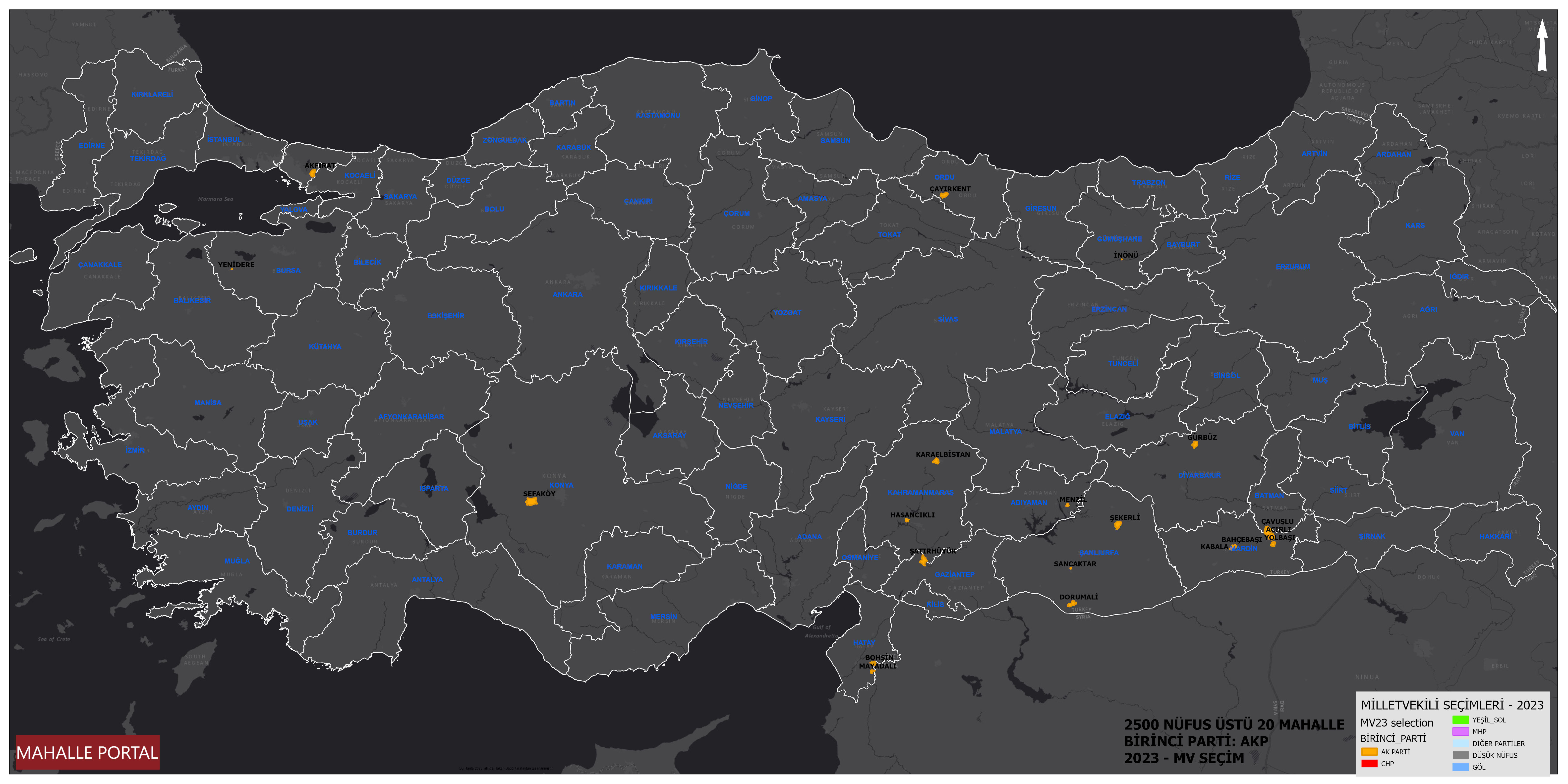 AKP'nin En Çok Oy Aldığı 20 Mahalle