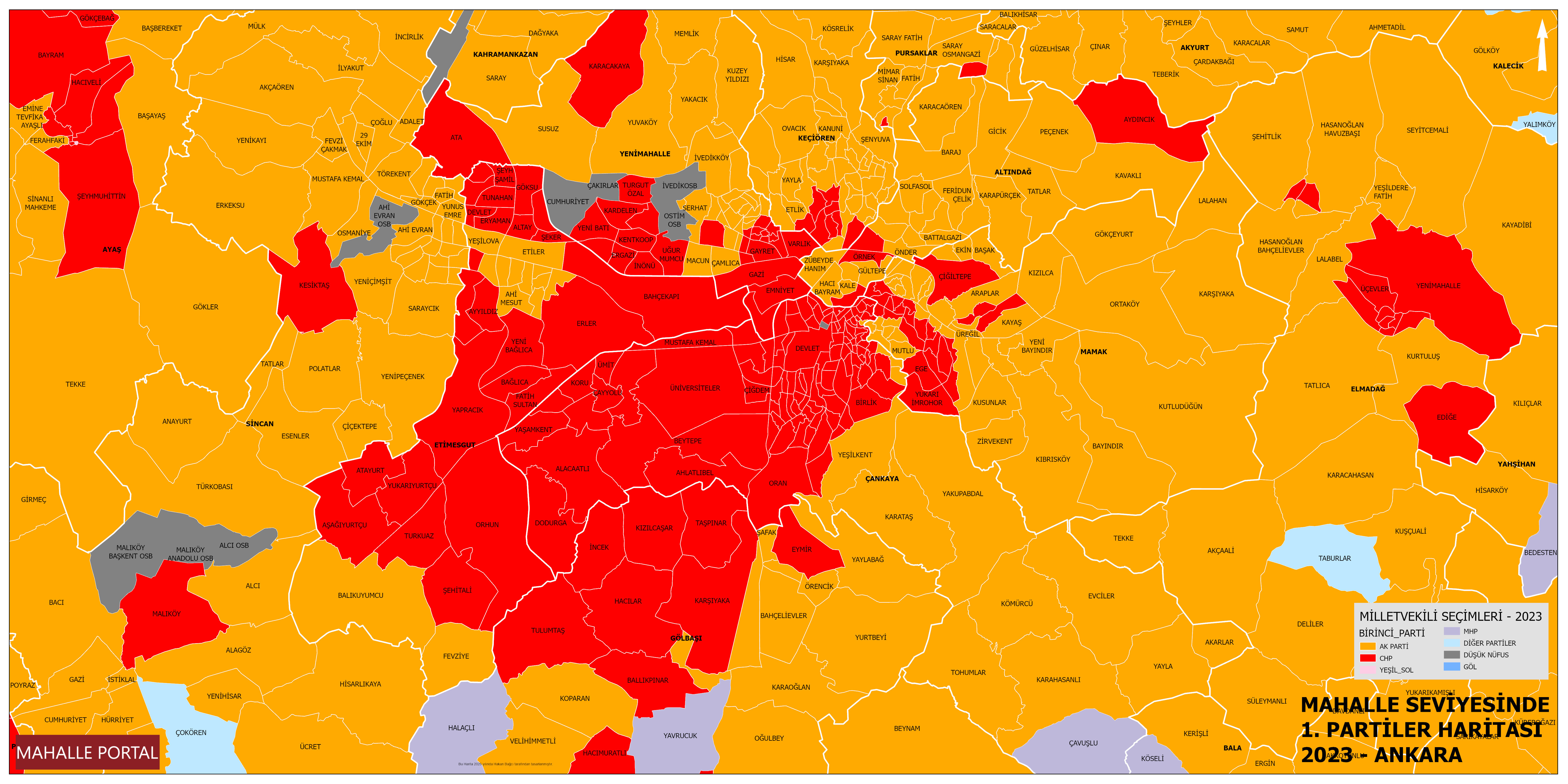 Ankara Birinci Parti Dağılımı