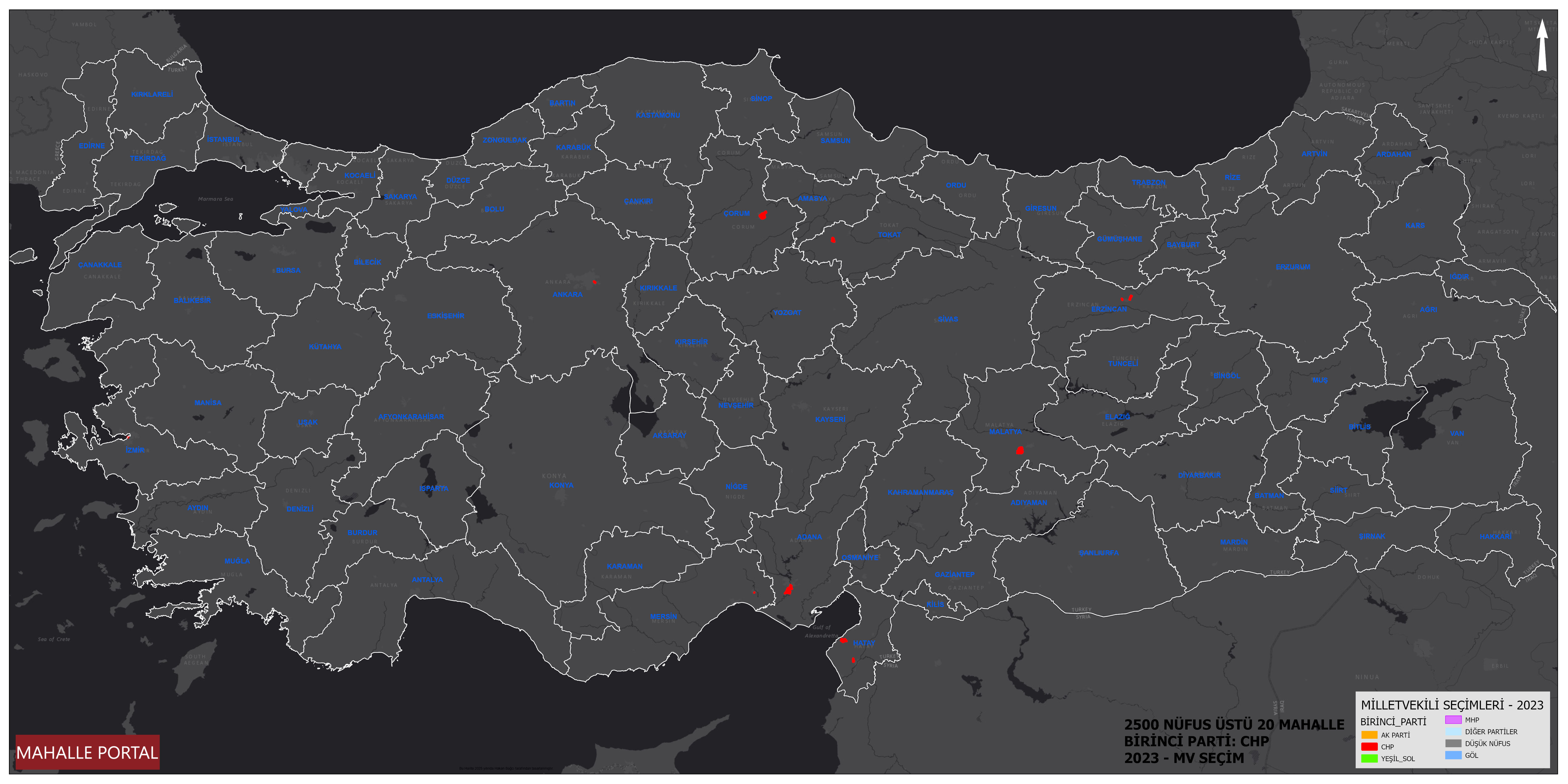 CHP'nin En Çok Oy Aldığı 20 Mahalle