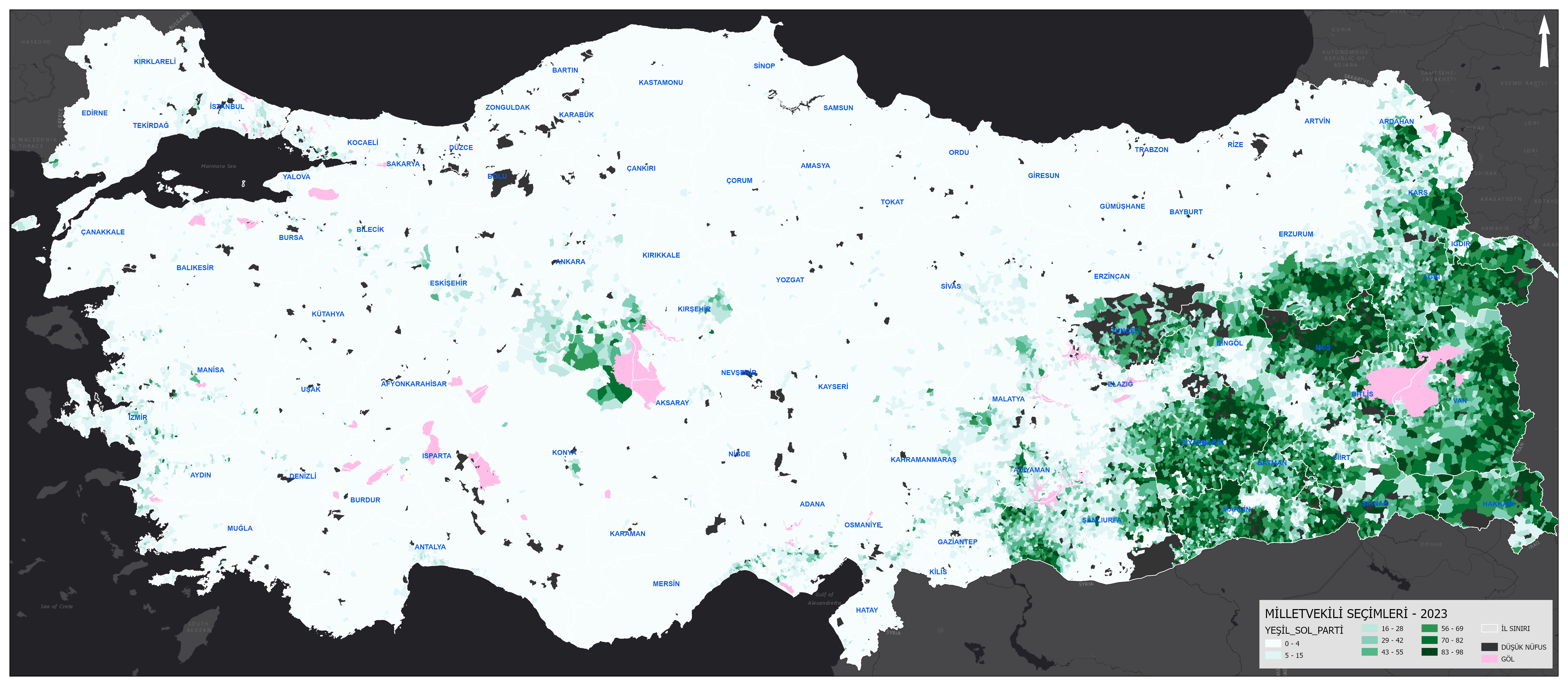 2023 Seçim Sonuçları Yeşil Sol Parti Yüzdesi