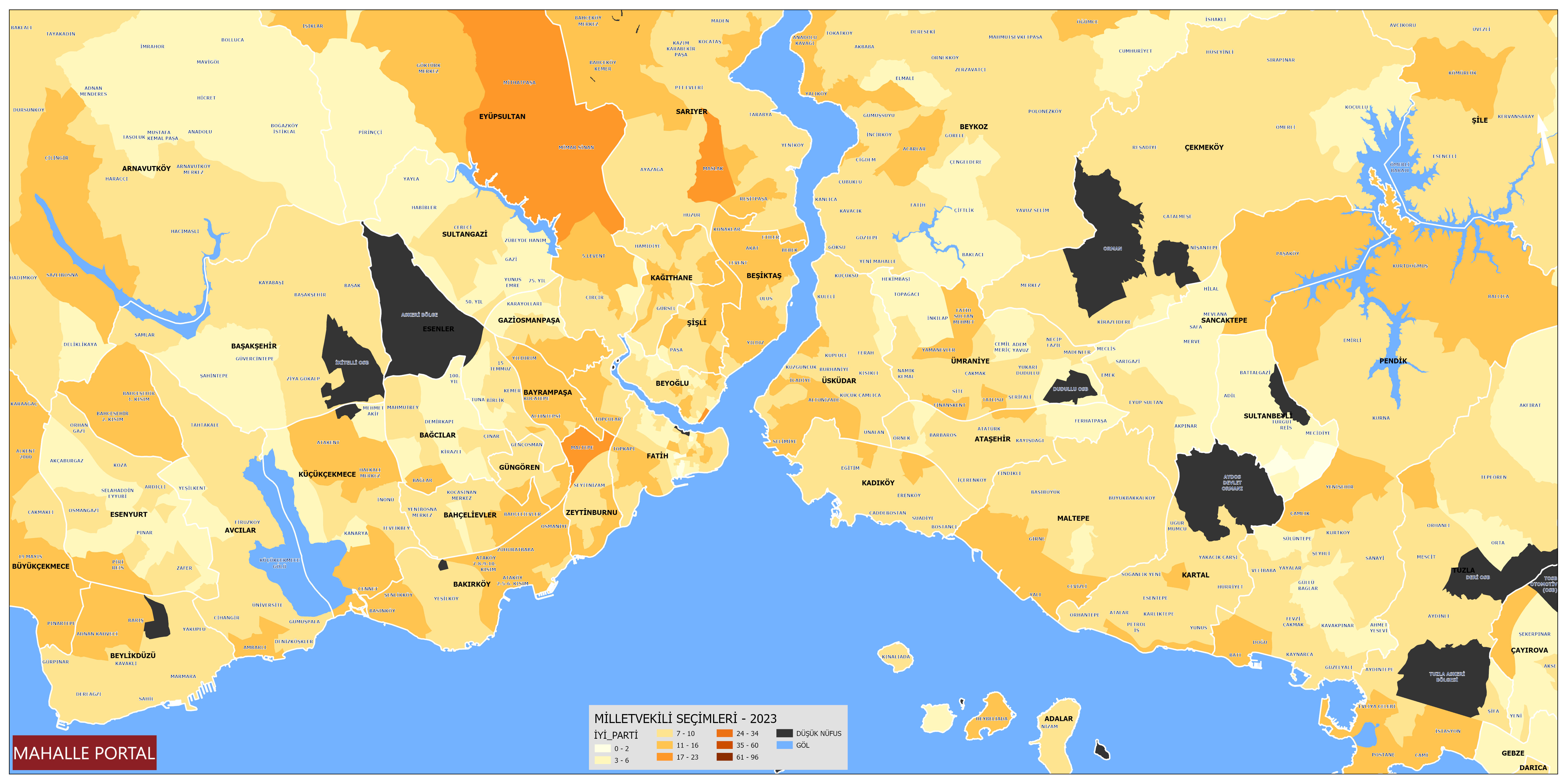 2023 İstanbul İYİ Parti Oy Oranları