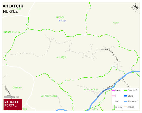 AHLATÇIK Köyü Haritası | İnteraktif Köy ve Mahalle Sınırları
