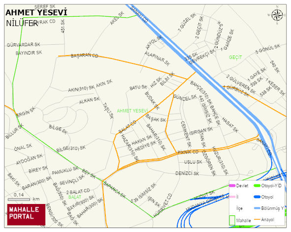 AHMET YESEVİ Mahallesi Haritası | Uydu Görüntüsü ve Harita Detayları