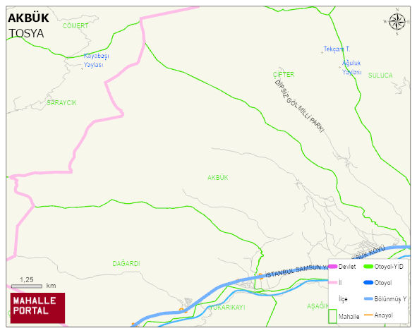 AKBÜK Köyü Haritası | Mahalle Sokak Haritası