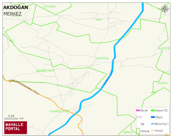 AKDOĞAN Köyü Haritası | Uydu Görüntüsü ve Harita Detayları