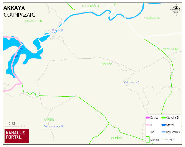 AKKAYA Mahallesi Haritası | Mahalle Sokak Haritası