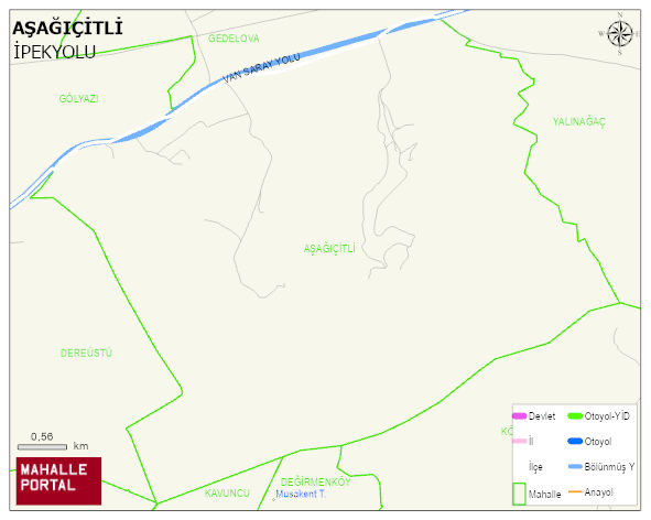 AŞAĞIÇİTLİ Mahallesi Haritası | Uydu Görüntüsü ve Harita Detayları