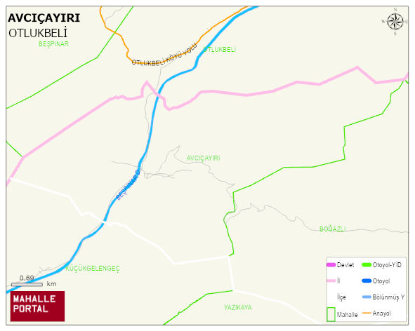 AVCIÇAYIRI Köyü Haritası | Güncel Mahalle ve Köy Haritası