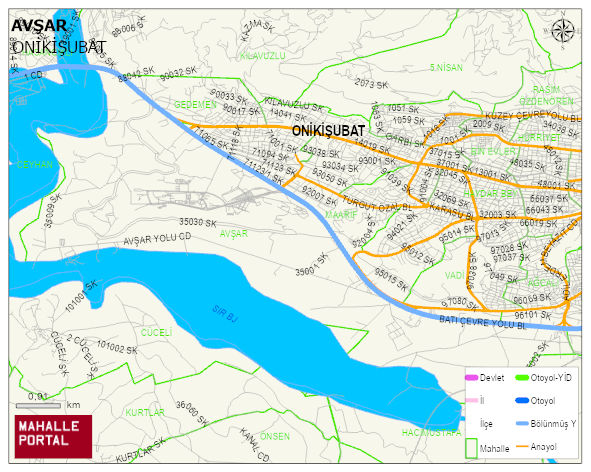 AVŞAR Mahallesi Haritası | Detaylı Köy ve Mahalle Görünümü