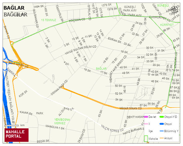 BAĞLAR Mahallesi Haritası | Mahalle Sokak Haritası