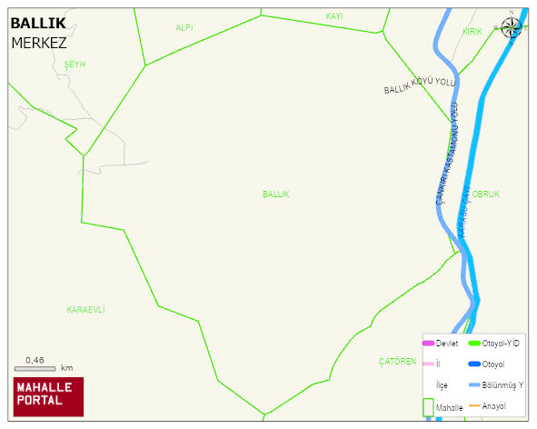 BALLIK Köyü Haritası | Detaylı Köy ve Mahalle Görünümü