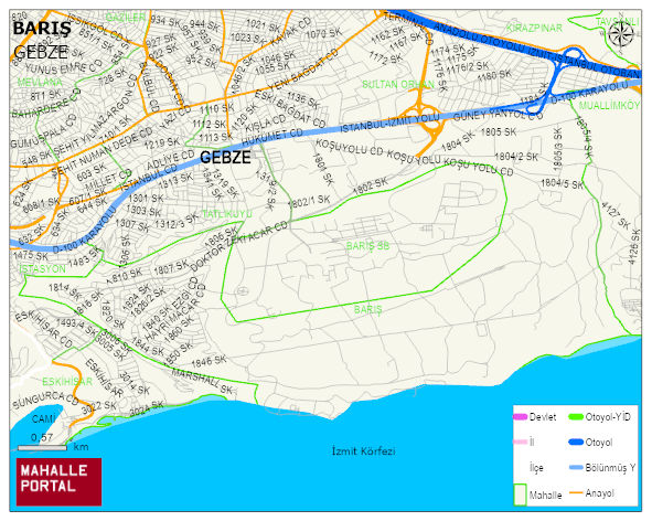 BARIŞ Mahallesi Haritası | Mahalle ve Köy Sınırı