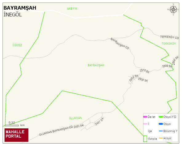 BAYRAMŞAH Mahallesi Haritası | İnteraktif Köy ve Mahalle Sınırları
