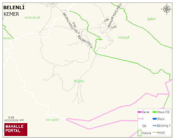 BELENLİ Köyü Haritası | Coğrafi Yapı ve Detaylı Haritası