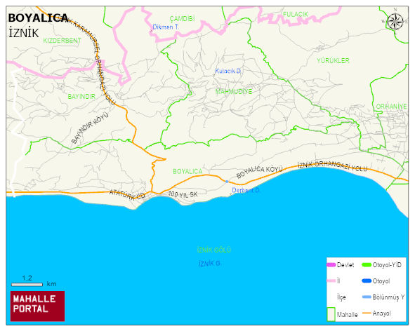 BOYALICA Mahallesi Haritası | Mahalle ve Köy Sınırı
