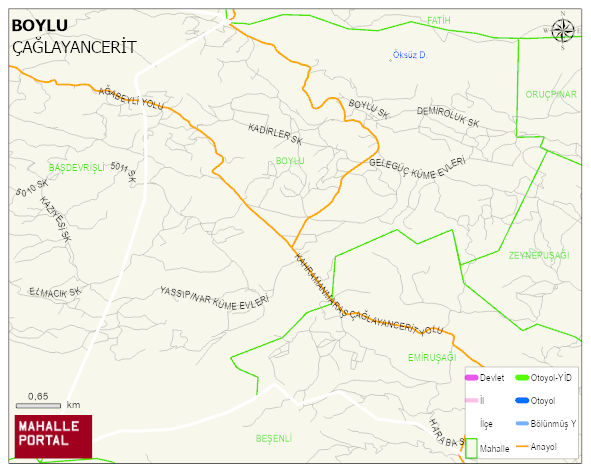 BOYLU Mahallesi Haritası | Detaylı Köy ve Mahalle Görünümü