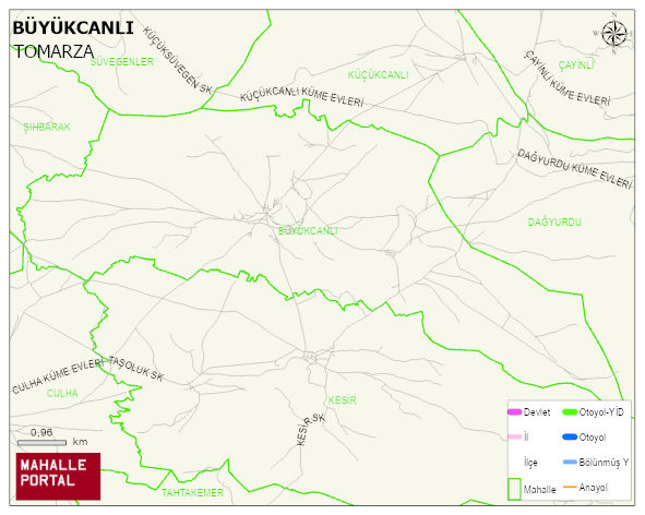 BÜYÜKCANLI Mahallesi Haritası | Güncel Mahalle ve Köy Haritası