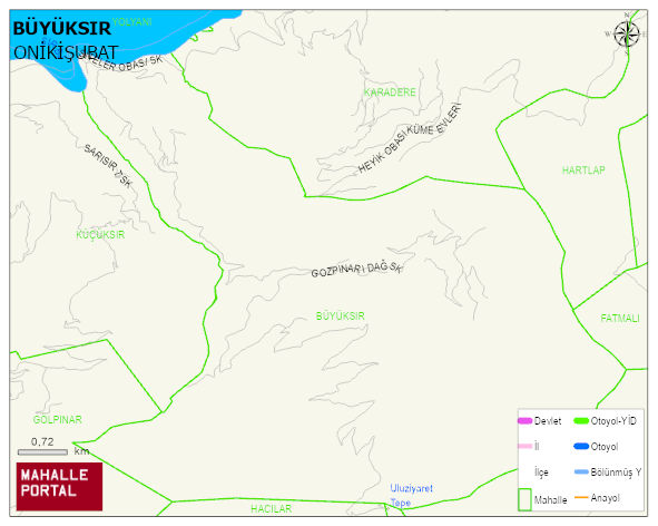 BÜYÜKSIR Mahallesi Haritası | Sayısal Bölge Görünümü