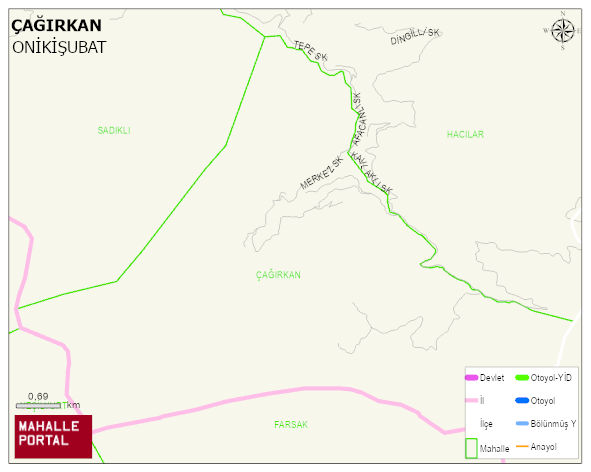 ÇAĞIRKAN Mahallesi Haritası | Sayısal Bölge Görünümü