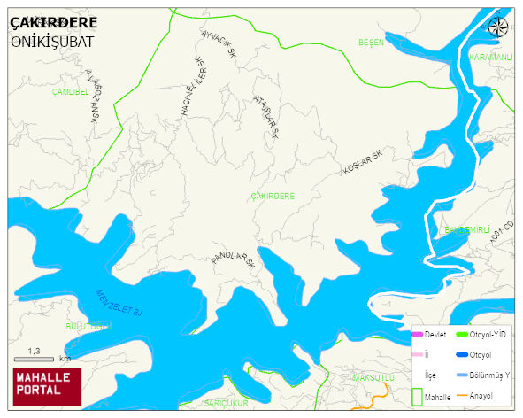ÇAKIRDERE Mahallesi Haritası | Uydu Görüntüsü ve Harita Detayları