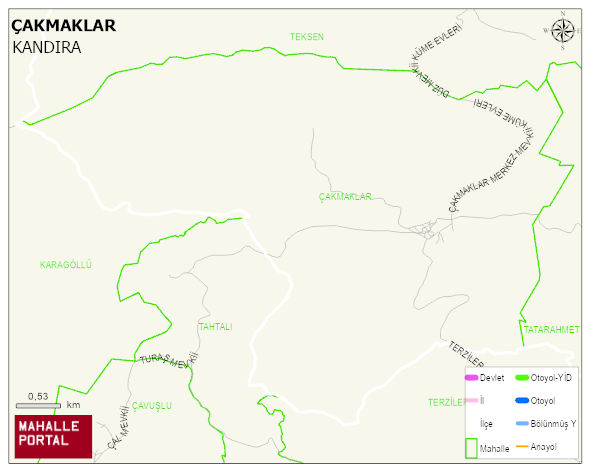 ÇAKMAKLAR Mahallesi Haritası | Mahalle Sokak Haritası