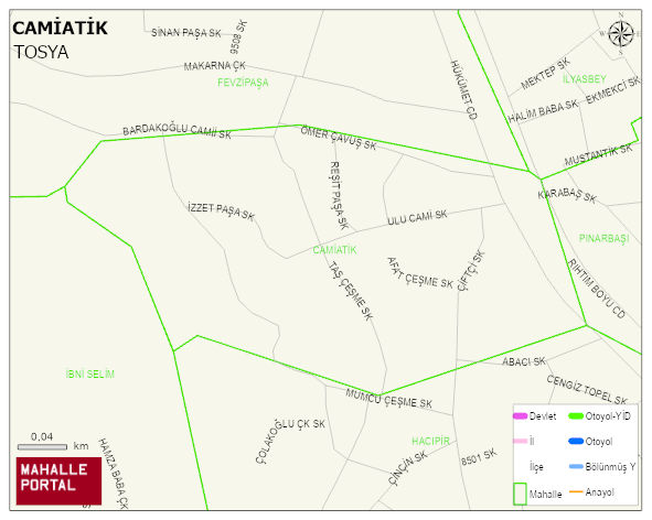 CAMİATİK Mahallesi Haritası | Mahalle Sokak Haritası