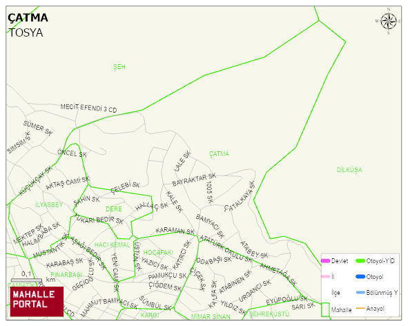 ÇATMA Mahallesi Haritası | Yükselti ve Doğa Özellikleri
