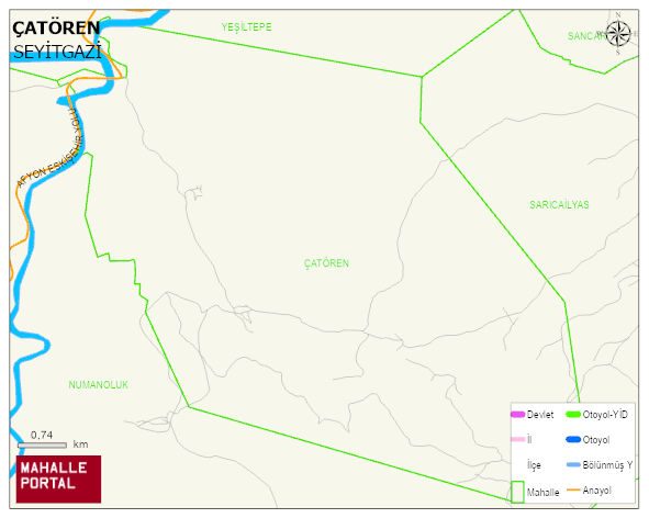ÇATÖREN Mahallesi Haritası | Mahalle Sokak Haritası