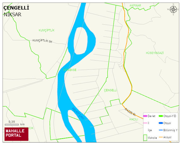 ÇENGELLİ Mahallesi Haritası | Mahalle ve Köy Sınırı