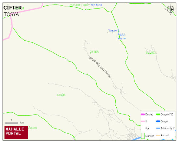 ÇİFTER Köyü Haritası | Sayısal Bölge Görünümü