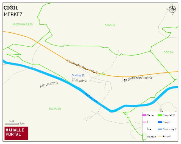 ÇİĞİL Köyü Haritası | Güncel Mahalle ve Köy Haritası