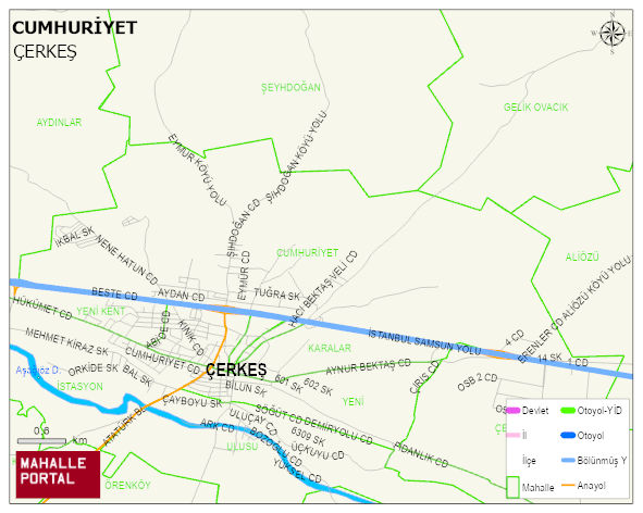 CUMHURİYET Mahallesi Haritası | Güncel Mahalle ve Köy Haritası