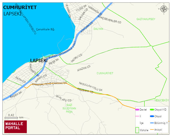 CUMHURİYET Mahallesi Haritası | Yükselti ve Doğa Özellikleri