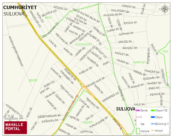 CUMHURİYET Mahallesi Haritası | Detaylı Köy ve Mahalle Görünümü