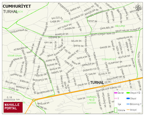 CUMHURİYET Mahallesi Haritası | İnteraktif Köy ve Mahalle Sınırları