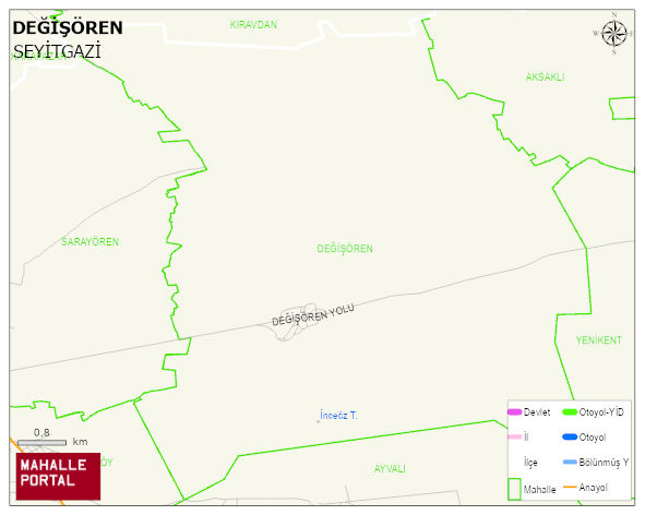 DEĞİŞÖREN Mahallesi Haritası | Sayısal Bölge Görünümü