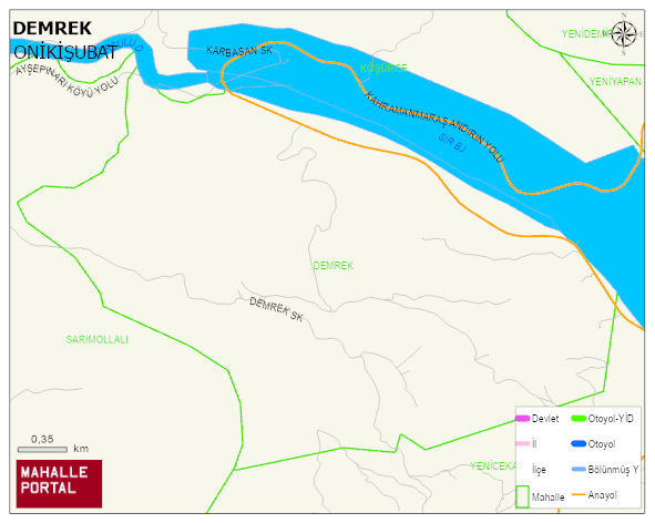 DEMREK Mahallesi Haritası | İnteraktif Köy ve Mahalle Sınırları