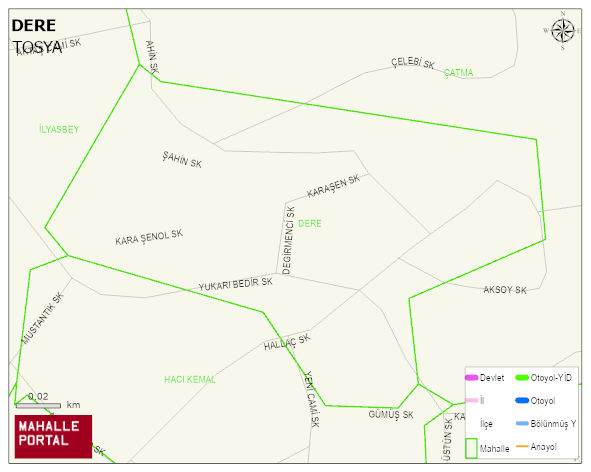 DERE Mahallesi Haritası | Mahalle Sokak Haritası