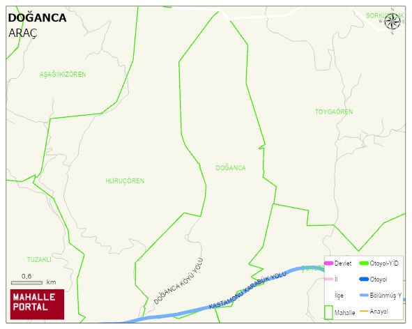 DOĞANCA Köyü Haritası | Coğrafi Yapı ve Detaylı Haritası