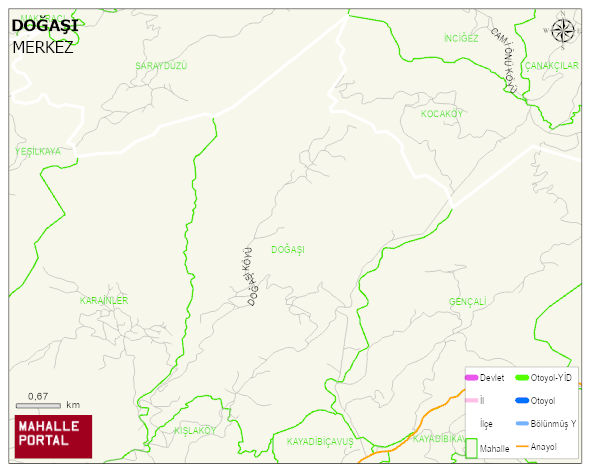 DOĞAŞI Köyü Haritası | Coğrafi Yapı ve Detaylı Haritası