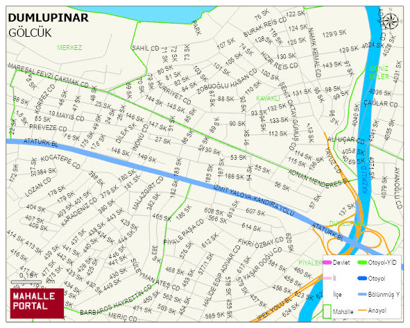 DUMLUPINAR Mahallesi Haritası | Detaylı Köy ve Mahalle Görünümü