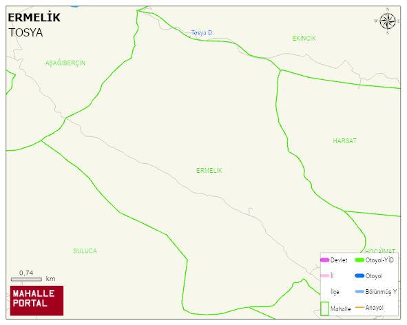 ERMELİK Köyü Haritası | Uydu Görüntüsü ve Harita Detayları