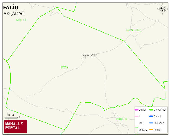 FATİH Mahallesi Haritası | Sayısal Bölge Görünümü