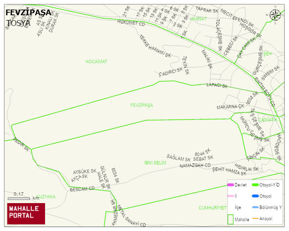 FEVZİPAŞA Mahallesi Haritası | Güncel Mahalle ve Köy Haritası