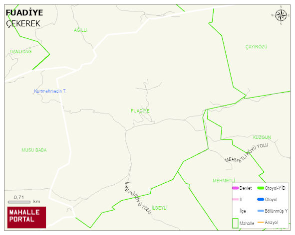 FUADİYE Köyü Haritası | Coğrafi Yapı ve Detaylı Haritası