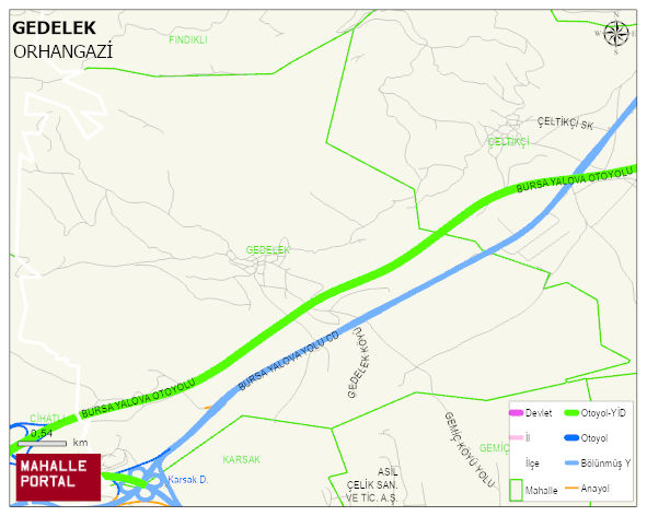 GEDELEK Mahallesi Haritası | İnteraktif Köy ve Mahalle Sınırları