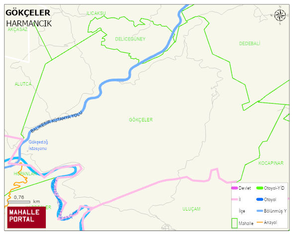 GÖKÇELER Mahallesi Haritası | Güncel Mahalle ve Köy Haritası