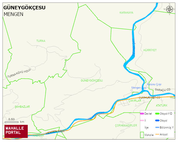 GÜNEYGÖKÇESU Köyü Haritası | Uydu Görüntüsü ve Harita Detayları