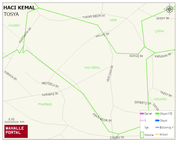 HACI KEMAL Mahallesi Haritası | İnteraktif Köy ve Mahalle Sınırları