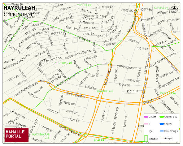 HAYRULLAH Mahallesi Haritası | Dağlar, Ovalar ve Akarsu Bilgileri